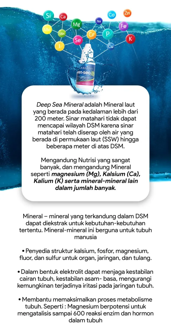 deespsea teenseajoy supplemen multimineral alami kaya magnesium kalsium